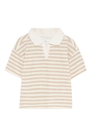 Polo - Ecru et beige