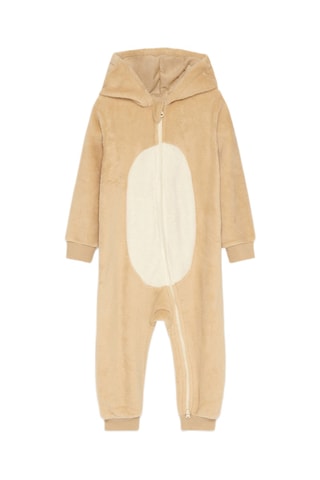 Combinaison de pyjama à capuche - Beige