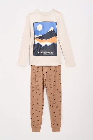 Pyjama - Marron et taupe