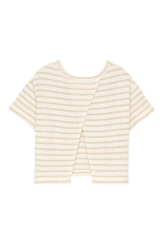 T-shirt - Ecru et beige clair