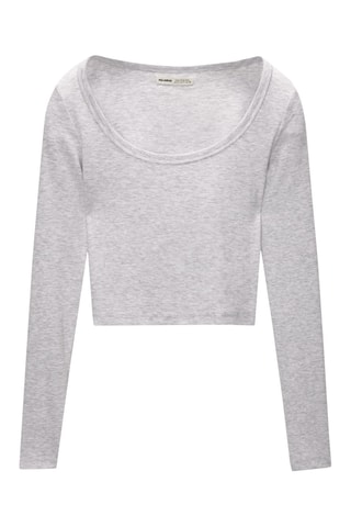 T-shirt - Gris clair chiné