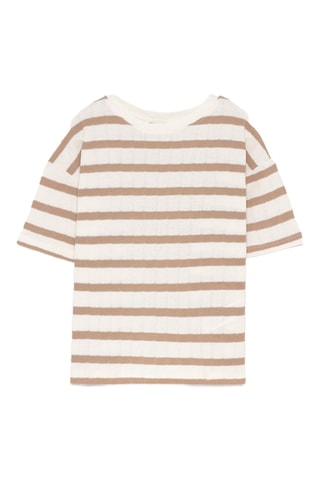 T-shirt - Ecru et beige
