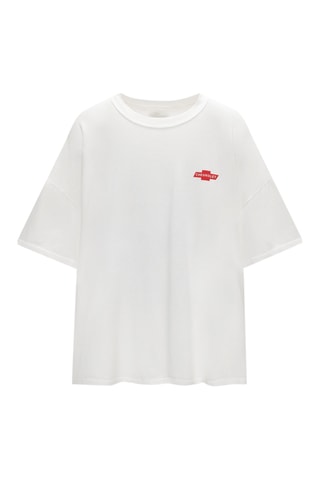 T-shirt - Blanc et rouge