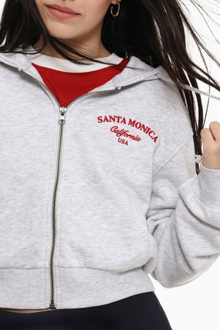 Sweat à capuche - Gris chiné