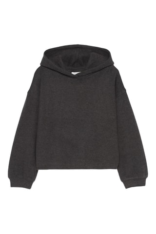 Sweat à capuche - Noir chiné
