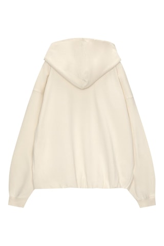 Sweat à capuche - Ecru