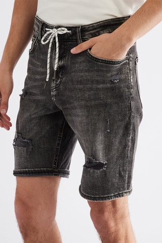 Bermuda en jean - Noir