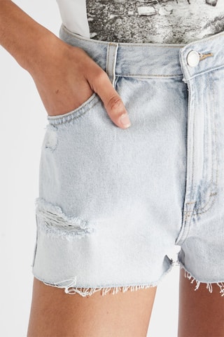 Short mom en jean - Bleu
