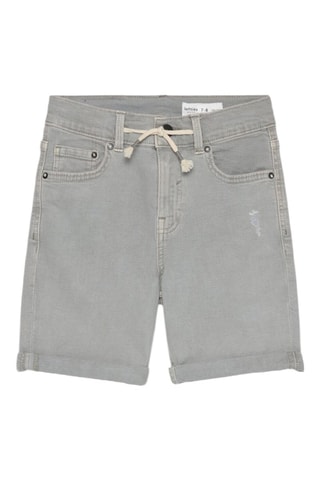 Short en jean - Gris