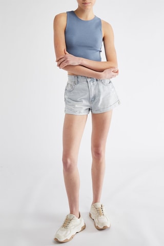 Short en jean - Bleu