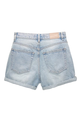 Short mom en jean - Bleu clair