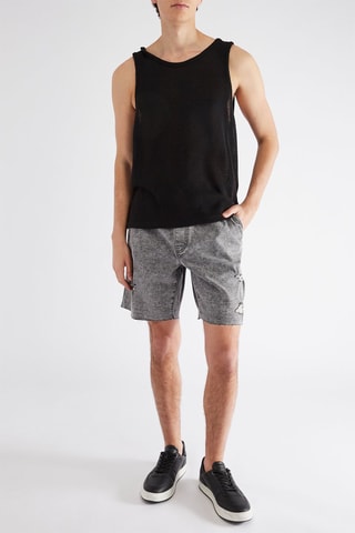 Bermuda en jean - Noir chiné