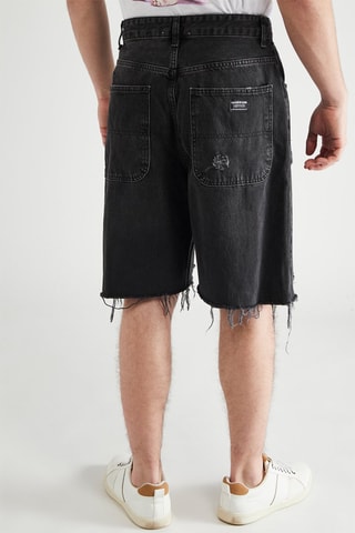 Bermuda en jean - Noir