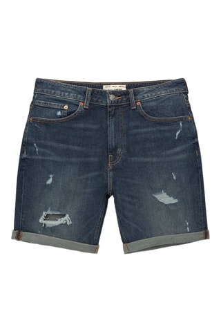 Bermuda slim en jean - Bleu foncé
