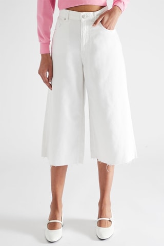 Bermuda long oversize - Blanc