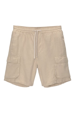 Bermuda en lin - Beige
