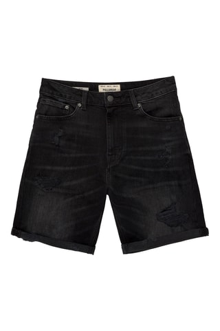 Bermuda en jean - Noir