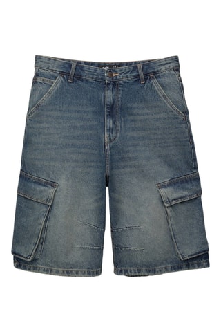 Bermuda en jean - Bleu