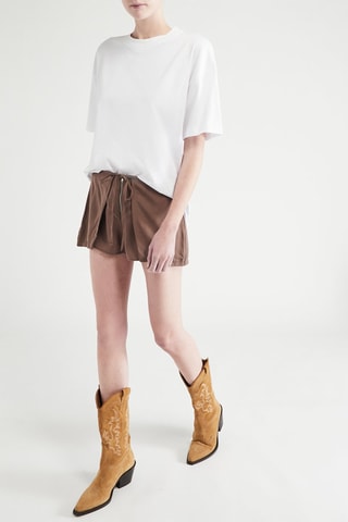 Jupe-short - Marron