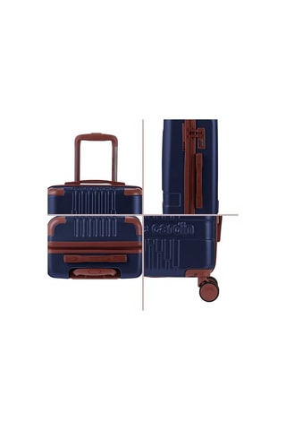 Juego de 3 maletas Alpha - Azul marino - 55/66/76 cm
