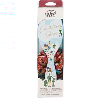 Escova e elástico de cabelo Elf - Vermelho