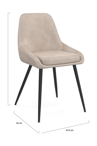 2 cadeiras Olivia - 47,5 x 79 x 54 cm