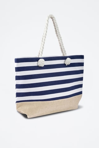 Mala shopper - Emily Westwood - Branco e azul