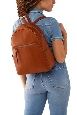 Sac à dos en cuir - Marron