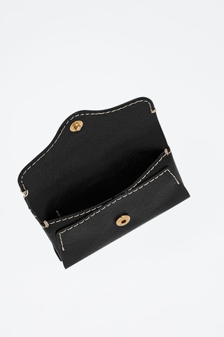 Porte-cartes en cuir Heritage Noir