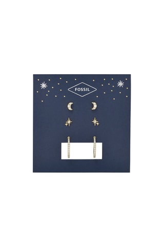 3 paires de boucles d’oreilles Doré