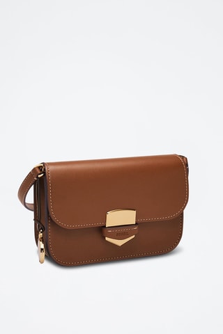 Sac bandoulière en cuir - Marron