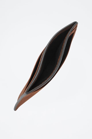 Porte-cartes et porte-clé en cuir Steven - Marron