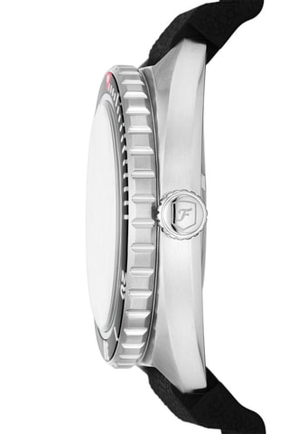 Montre à quartz en silicone - Noir