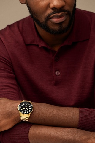 Montre en acier - Doré