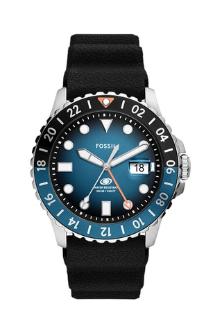 Montre en silicone - Noir et argenté