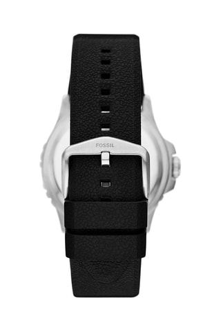 Montre en silicone - Noir et argenté