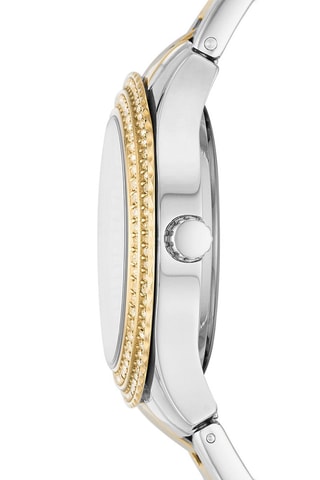 Montre à quartz en acier Stella Sport - Argenté et doré