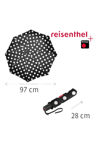 Parapluie pliable - Blanc et noir