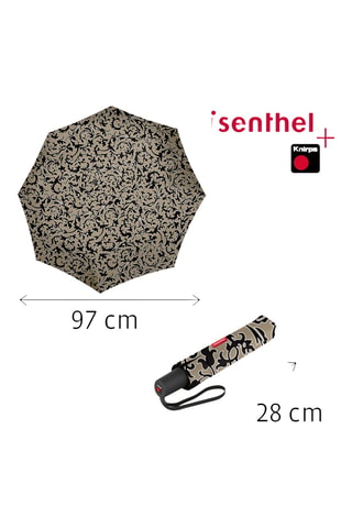 Parapluie pliable - Marron et noir