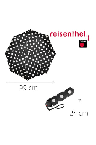 Parapluie pliable - Blanc et noir