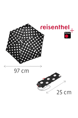 Parapluie pliable - Blanc et noir