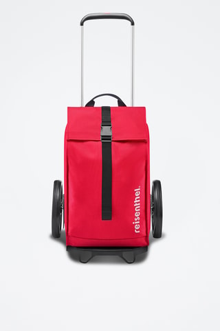 Chariot de courses pliable - Rouge