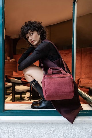 Sac bandoulière - Rose foncé