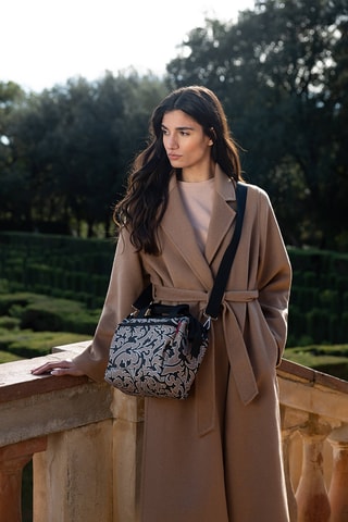 Sac bandoulière - Marron et noir