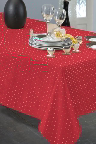 Toalha de mesa retangular Basly Vermelho
