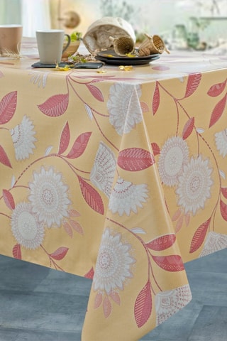 Toalha de mesa Dorado - Amarelo e branco