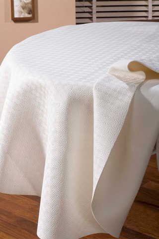 Toalha de mesa redonda - Branco