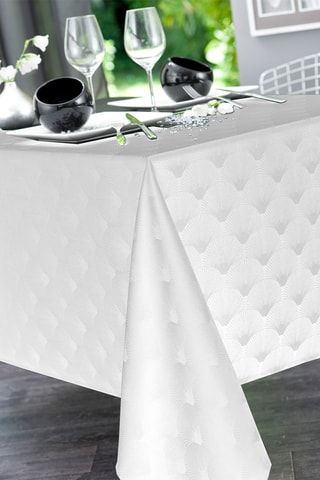 Toalha de mesa retangular Scale Branco