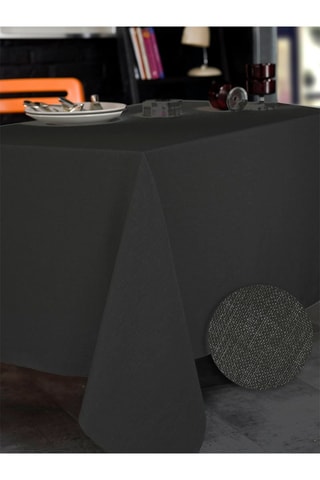 Toalha de mesa retangular Coton Chine Preto