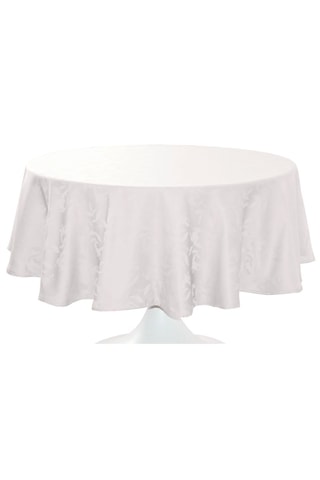 Toalha de mesa oval Ombra Branco